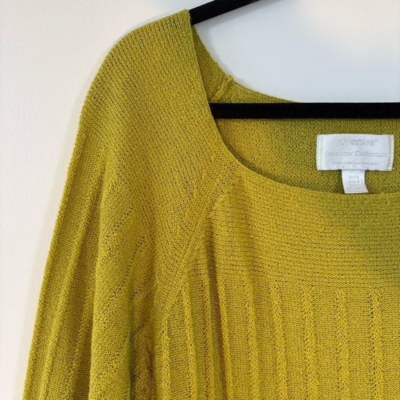 Green Knit Figure Flattering Quiet Luxury Capsule Sweater Top Women’s Plus 18/20 - Picture 2 of 13